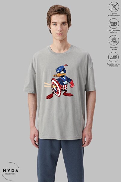 Nyda Collections Unisex majica kratkih rukava sa okruglim izrezom, sa printom...