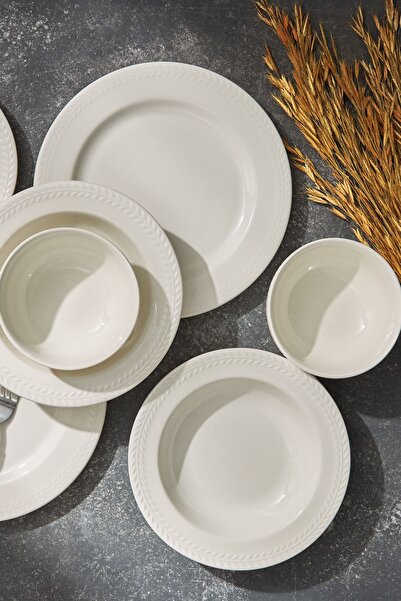 Karaca Başak 24 Parça 6 Kişilik Porselen Yemek Takımı