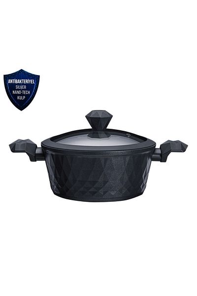 Karaca Biodiamond Antibacterial Handle Induction Based Pot 24 Cm 3.9 Lt