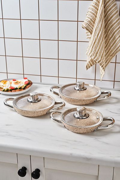 Karaca Biogranit Nare 6 Piece Set - Wood Sahan