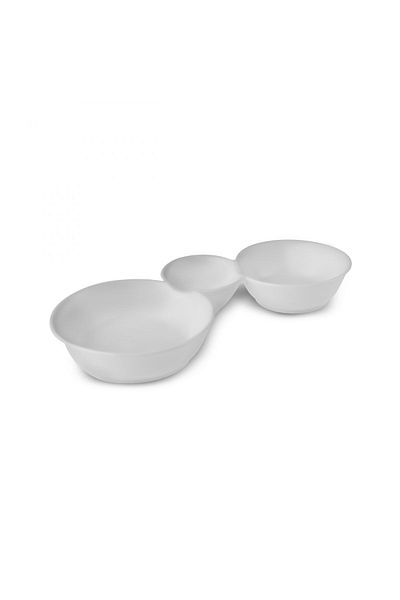 Karaca Carmen Trend 3 Compartment Presentation Plate 26 cm