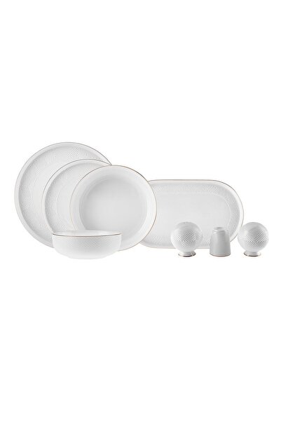 Karaca Stream Bone Scatola 57 Parça 12 Kişilik Yemek Takımı Gold