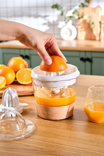 Karaca Freshpulpy Wooden Patterned Electric Citrus Juicer