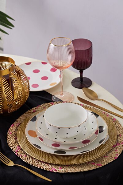 Karaca Ole Porselen 24 Parça 6 Kişilik Yemek Takımı