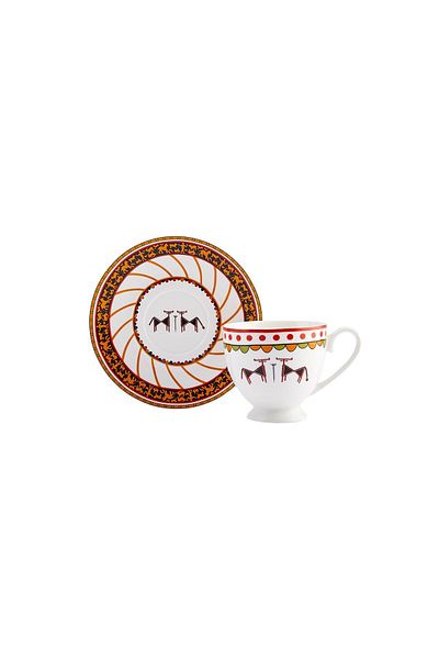Karaca X Arslantepe Single Double Animal Tea Cup Set