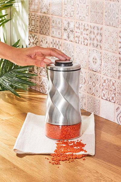 Karaca Tottori Inox Medium Storage Cam - Vacuum Glass Jar