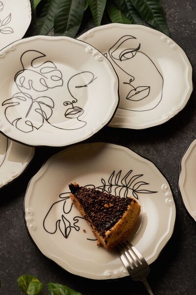 Karaca Face 6 Kişilik Pasta Takımı