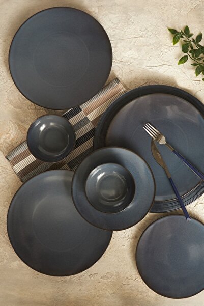 Karaca Reactive 18 Parça 6 Kişilik Porselen Yemek Takımı