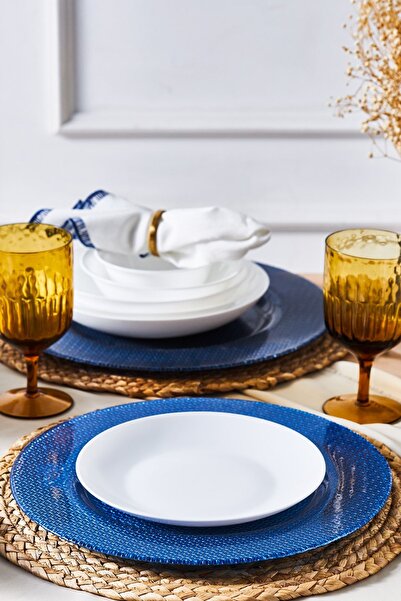 Karaca 22 cm Milano Opal Glass Cake Plate