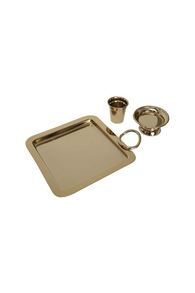 Karaca Home Cora Coffee Catering Tray Set Gold