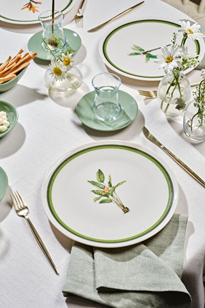 Karaca Forever Herby Bone 16 Parça 4 Kişilik Kahvaltı Takımı