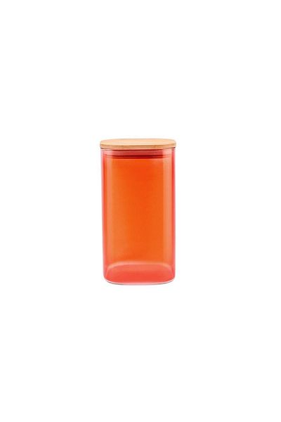 Karaca Zoro Orange Glass Jar/Storage Container