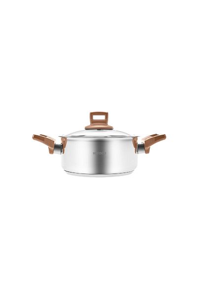 Karaca Senna Induction Base Steel Pot Rose 16 Cm 1.6 Liter