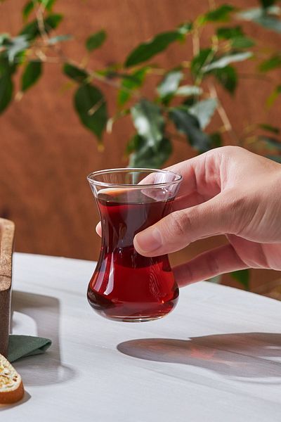 Karaca STD Vefa – Set mit 6 klassischen Teetassen