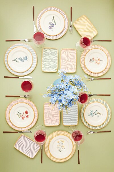 Karaca Botonica New 18 Parça 6 Kişilik Yemek Takımı