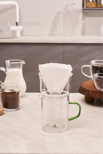 Karaca Draco Borosilicate Glass Dripper/Filter Coffee Brewing Equipment 450ml