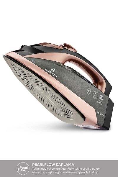 Karaca Suction Cup Irona Steam Iron Rosegold 3100 W