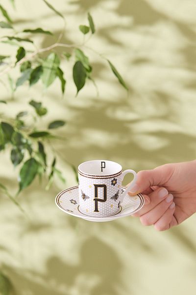Karaca P Letter Coffee Cup 80 ml