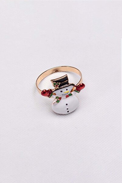 Karaca Home New Year Yılbaşı Snowman 2'li Peçete Yüzüğü