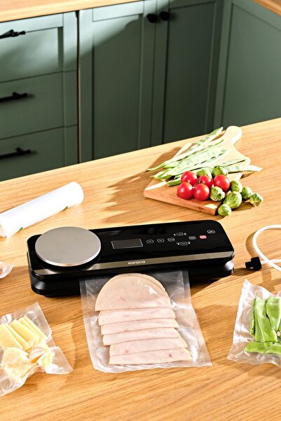 Karaca Seal and Fresh Inox Tartılı Vakum Makinesi 5 Adet Poşet ve 1 Adet Rulo...