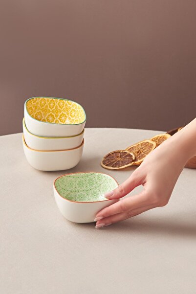 Karaca Floral Yeşil Square Çerezlik 10 Cm