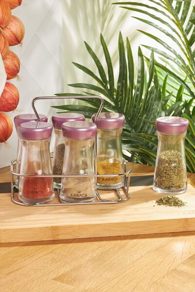 Karaca Ocha Purple 7 Piece Spice Set