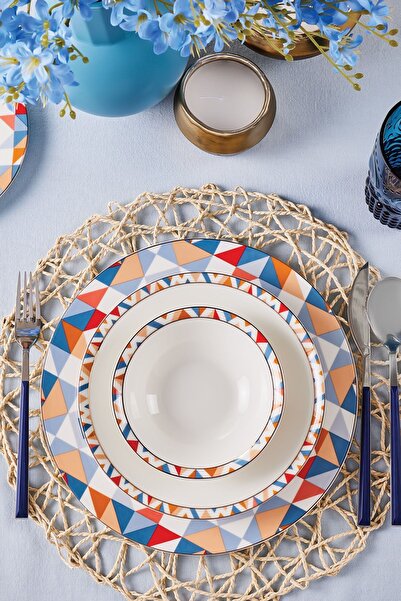 Karaca Stea 24 Parça 6 Kişilik Porselen Yemek Takımı