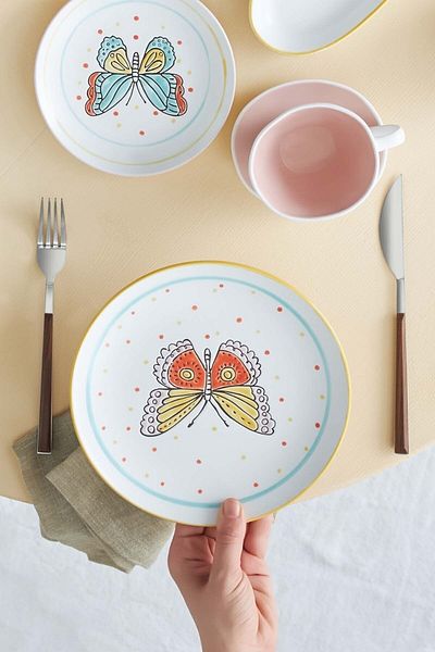 Karaca 26 Piece Porcelain Breakfast Serving Set for 6 Persons