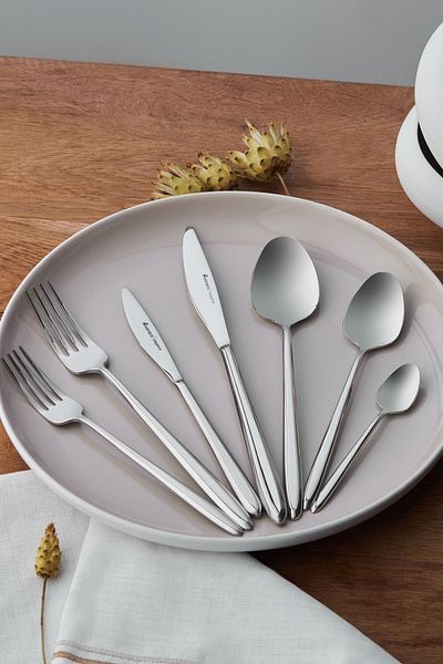 Karaca Flow Elegance 84 Piece Cutlery Set for 12 Persons