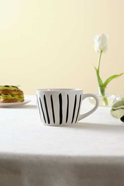 Karaca Linda Striped Mug 350 ml