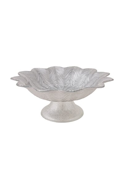 Karaca Mimoza Ayaklı Lokumluk Gümüş 22 cm