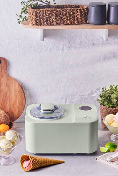 Karaca 2 in 1 Karıştırıcılı, Donduruculu Dondurma Yapma Makinesi 1,2 Lt Lime