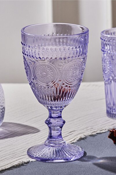 Karaca Sunflower Tekli Kadeh Mor 314 ml