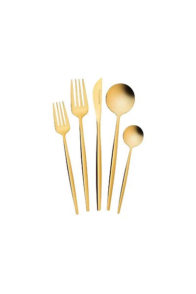 Karaca Orion Shiny Gold 30-teiliges Besteckset für 6 Personen