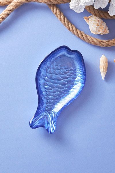 Karaca Aqua Marine Fish Blue Snack Bowl 16 cm