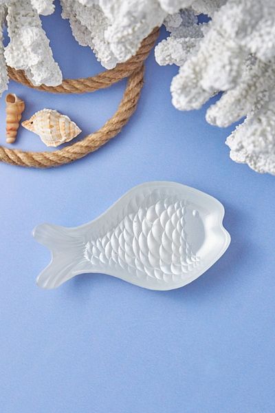 Karaca Aqua Marine Fish White Snack Bowl 16 cm