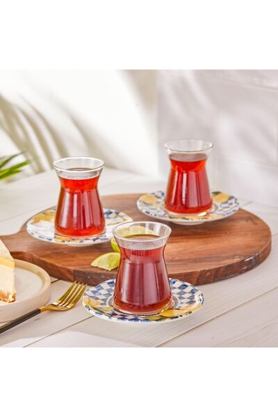 Karaca Lemon 12 Parça 6 Kişilik Çay Seti