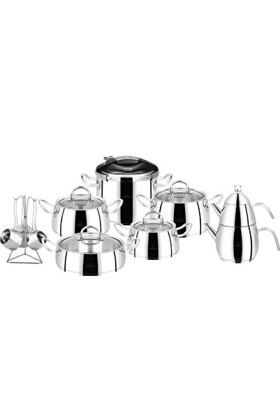 Karaca New Zeyna Induction Base 7 Lt Pressure Cooker 17 Piece Steel Dowry Set