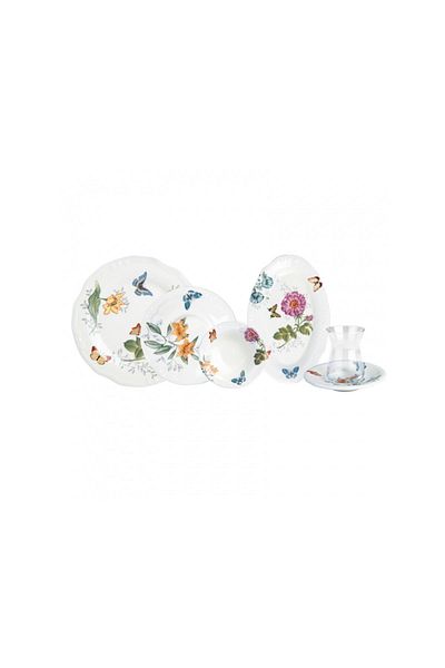 Karaca Dahlia 26 Piece Breakfast Set for 6 People