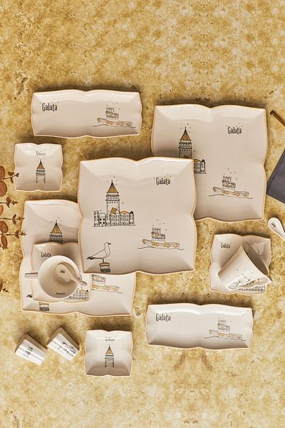 Karaca Galata 32 Piece Breakfast/Service Set for 6 Persons