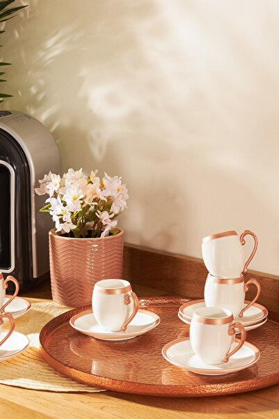 Karaca Iznik Copper 6 Kişilik Kahve Fincanı Takımı 90 ml