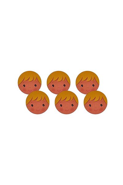 Karaca 6 Pieces Smiling Face Coasters