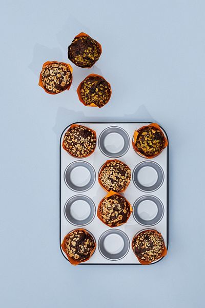 Karaca Nimbus Steel Muffin - 12 Pieces Cake Mold, 35x27 cm