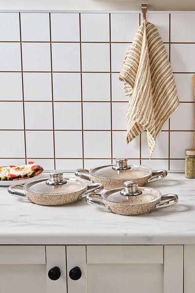 Karaca Biogranit Nare 6 Piece Set - Wood Sahan