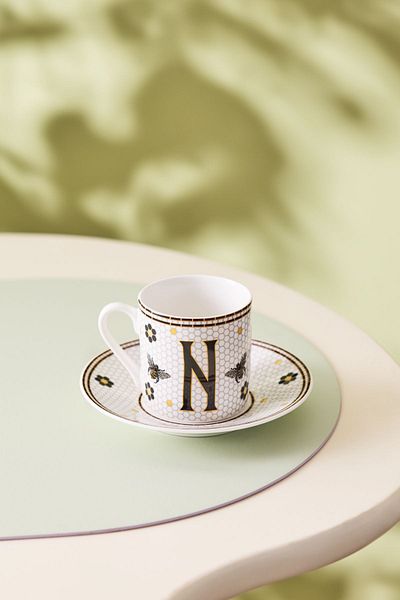 Karaca N Letter Coffee Cup 80 ml