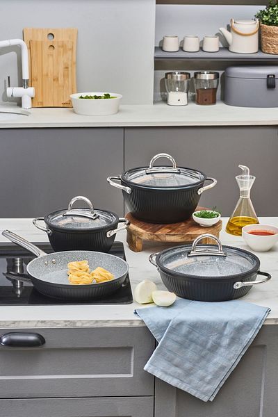 Karaca Biogranit Lopus 7 Piece Cookware Set