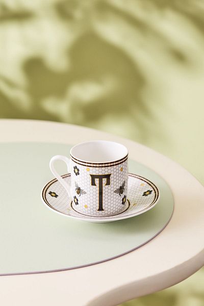 Karaca Letter T Coffee Cup 80 ml