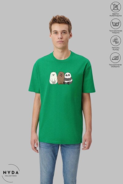 Nyda Collections Unisex majica sa okruglim izrezom i printom We Bare Bears, p...