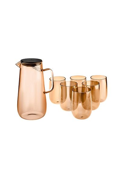 Karaca Parma Amber 7 Piece Water Set