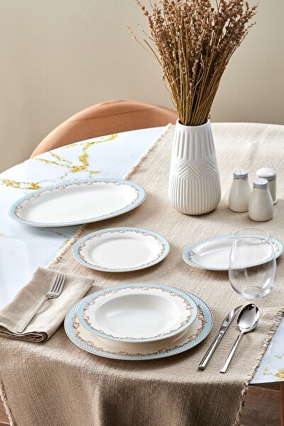 Karaca Rocco 56 Parça 12 Kişilik New Bone Yemek Takımı